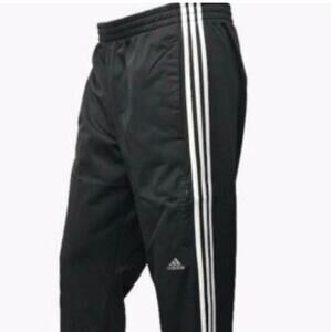 Adidas Weekender Men's 3-Stripes Track Pants black white new with tags large